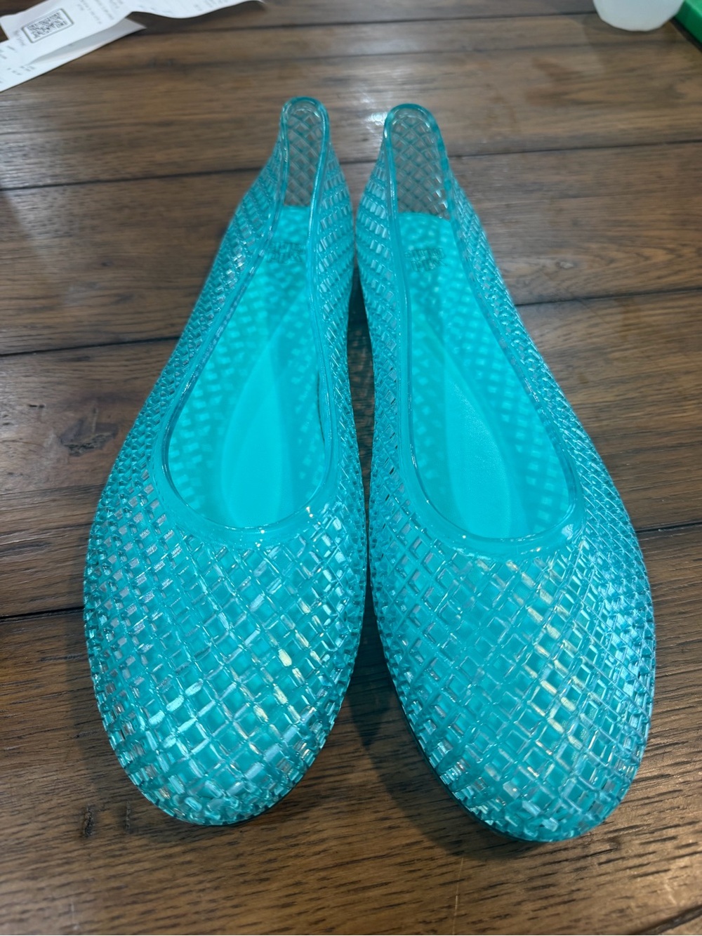 Target Turquoise Jelly Ballet Flats